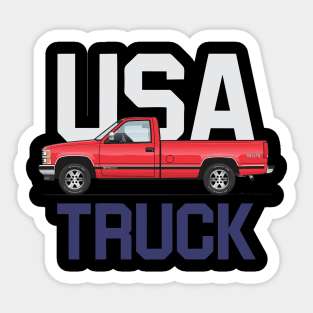 USA Truck LWB Red Sticker